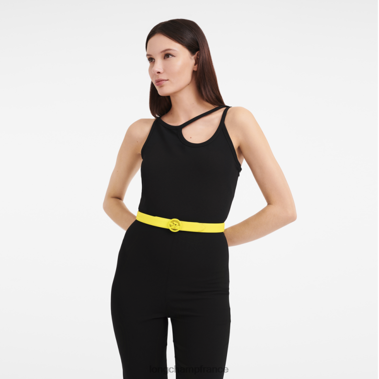 citron femmes ceinture de box-trot accessoires Longchamp Z6ZTP937