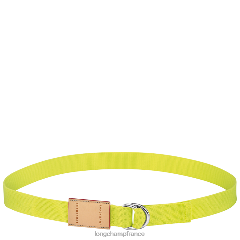 citron femmes ceinture le pliage re-play accessoires Longchamp Z6ZTP957