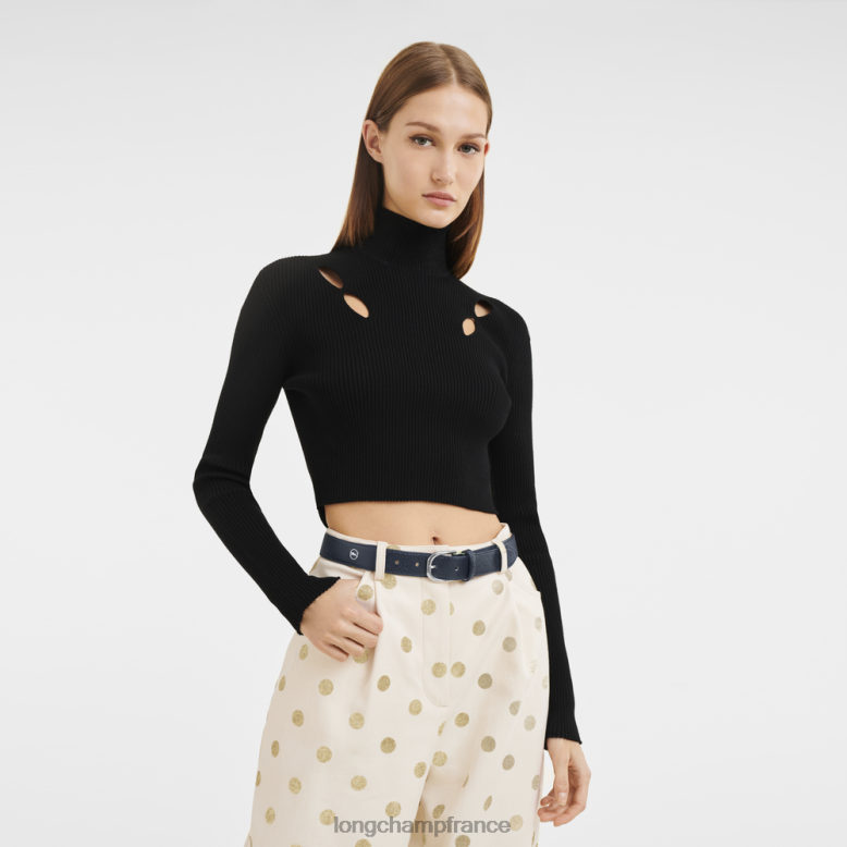 marine femmes ceinture pliante accessoires Longchamp Z6ZTP919