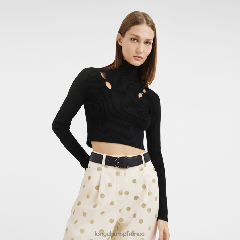 noir femmes ceinture 3D accessoires Longchamp Z6ZTP947