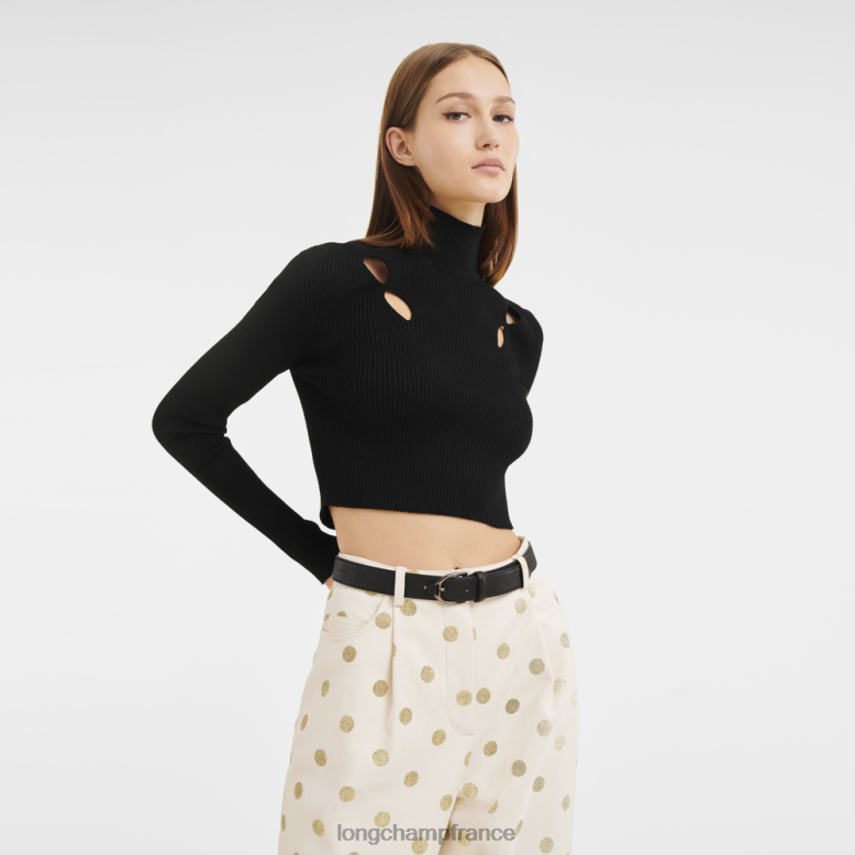noir femmes ceinture 3D accessoires Longchamp Z6ZTP949