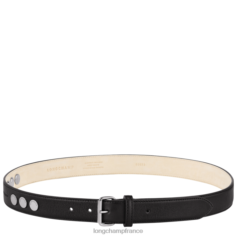 noir femmes ceinture pliante accessoires Longchamp Z6ZTP951