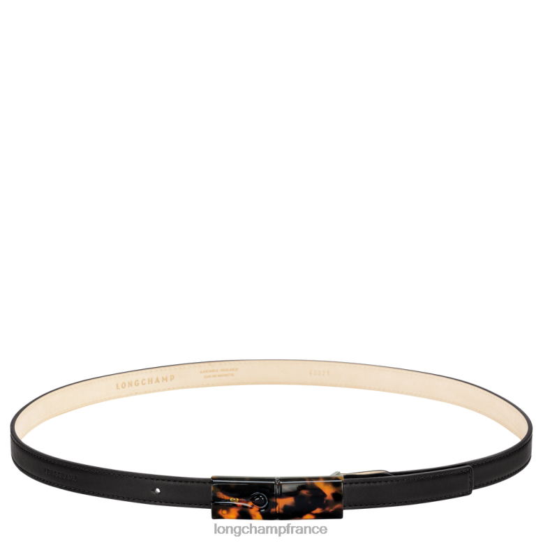 noir femmes ceinture roseau accessoires Longchamp Z6ZTP907