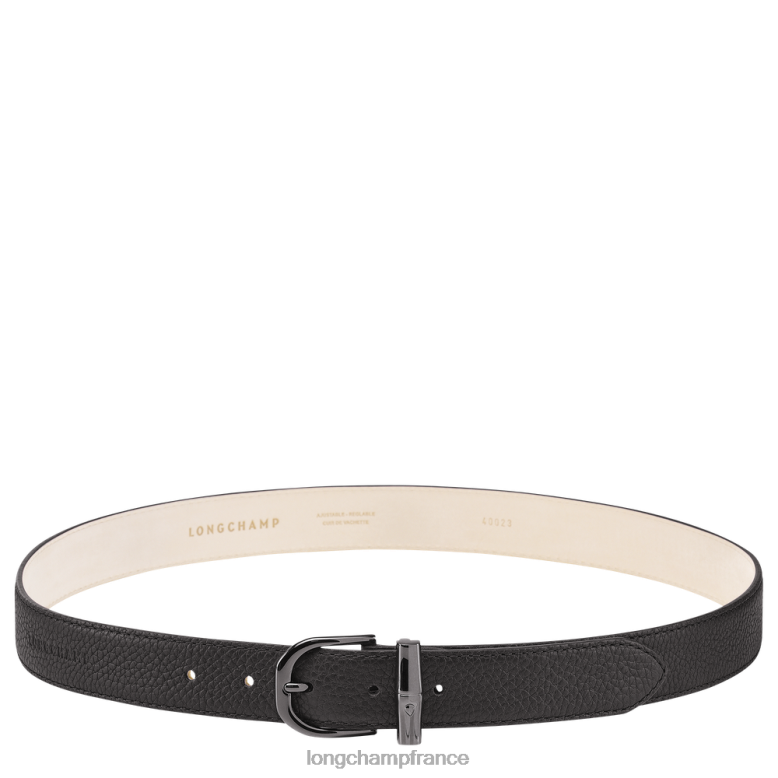 noir femmes ceinture roseau accessoires Longchamp Z6ZTP912