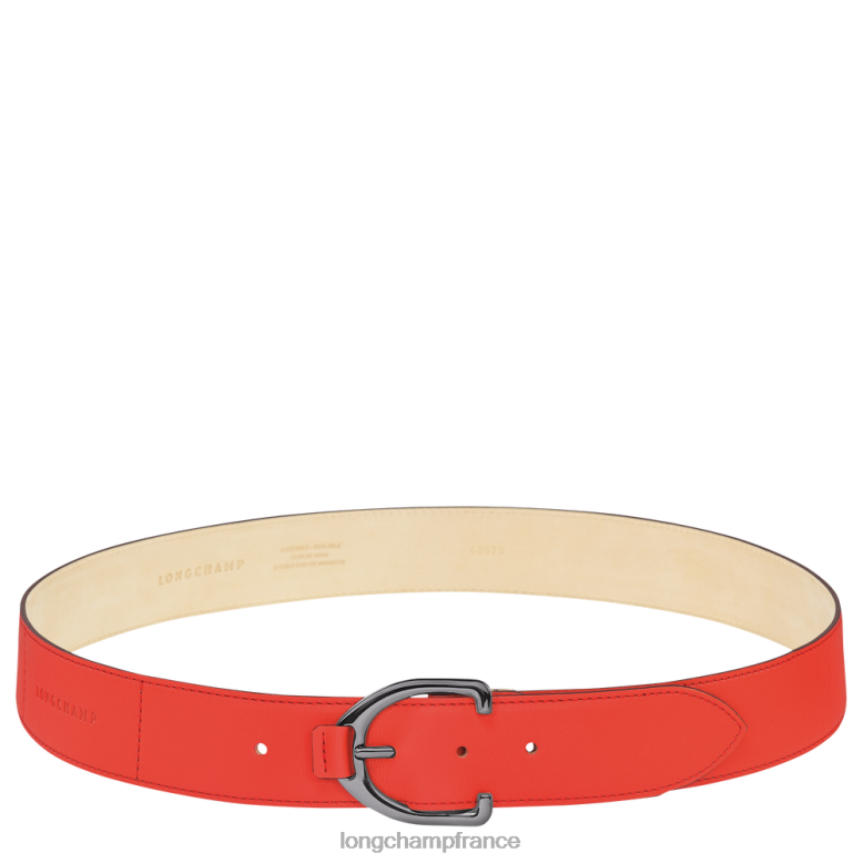 orange femmes ceinture 3D accessoires Longchamp Z6ZTP948