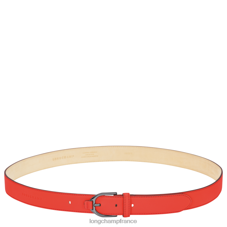 orange femmes ceinture 3D accessoires Longchamp Z6ZTP950