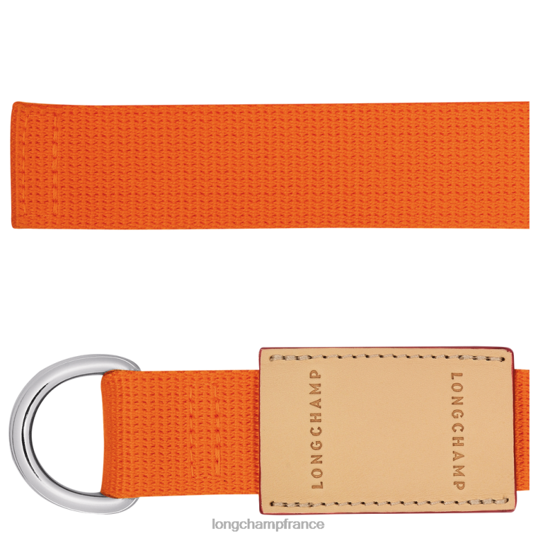 orange femmes ceinture le pliage re-play accessoires Longchamp Z6ZTP955