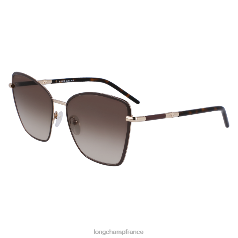 marron/kaki femmes lunettes de soleil collection printemps/été 2023 accessoires Longchamp Z6ZTP888