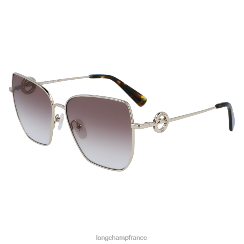 or/rose femmes lunettes de soleil collection printemps/été 2023 accessoires Longchamp Z6ZTP883