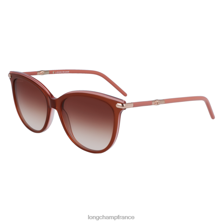 rose brune femmes lunettes de soleil collection printemps/été 2023 accessoires Longchamp Z6ZTP892