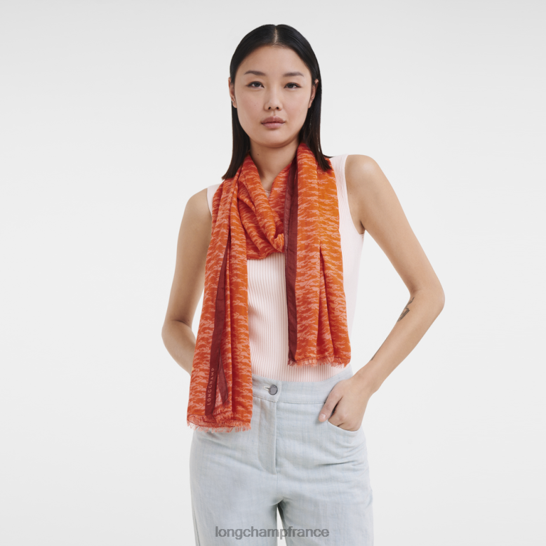 carotte femmes étole collection printemps/été 2023 accessoires Longchamp Z6ZTP974