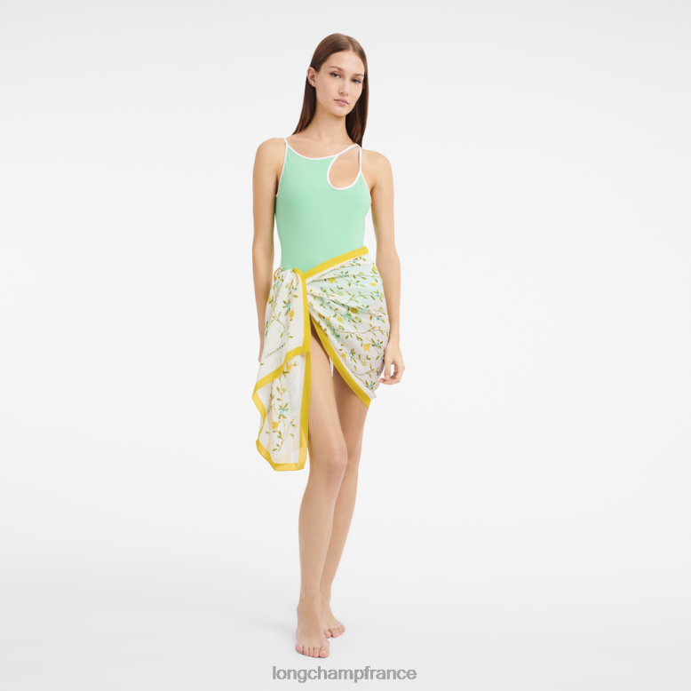 citron femmes étole collection printemps/été 2023 accessoires Longchamp Z6ZTP997