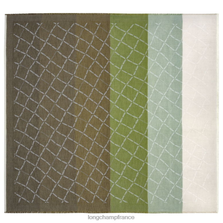 lumière verte femmes étole collection printemps/été 2023 accessoires Longchamp Z6ZTP999