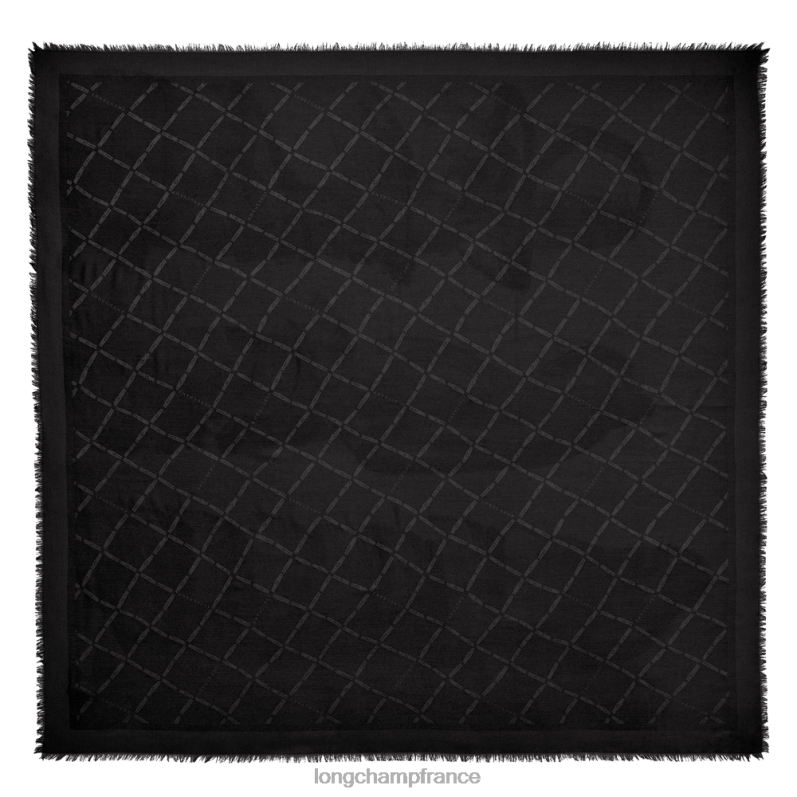 noir femmes châle de la collection printemps/été 2023 accessoires Longchamp Z6ZTP1001