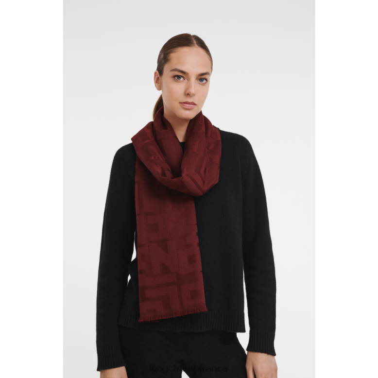 noir femmes châle de la collection printemps/été 2023 accessoires Longchamp Z6ZTP969
