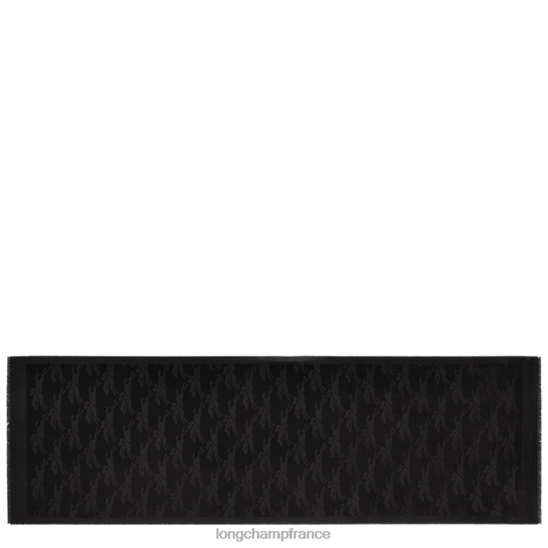noir femmes étole collection printemps/été 2023 accessoires Longchamp Z6ZTP982