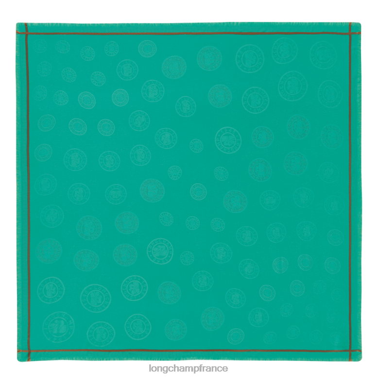 turquoise femmes châle de la collection printemps/été 2023 accessoires Longchamp Z6ZTP977
