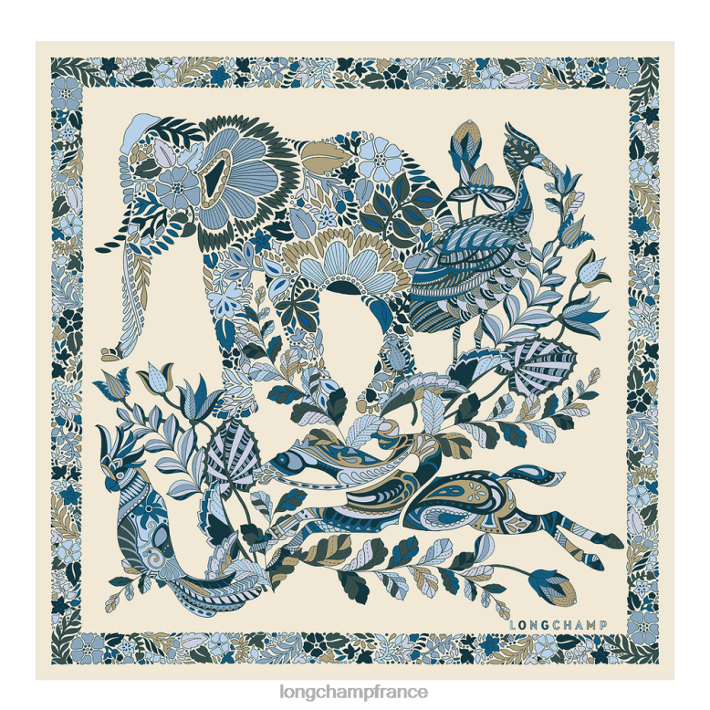 ardoise femmes foulard en soie collection printemps/été 2023 50 accessoires Longchamp Z6ZTP1005