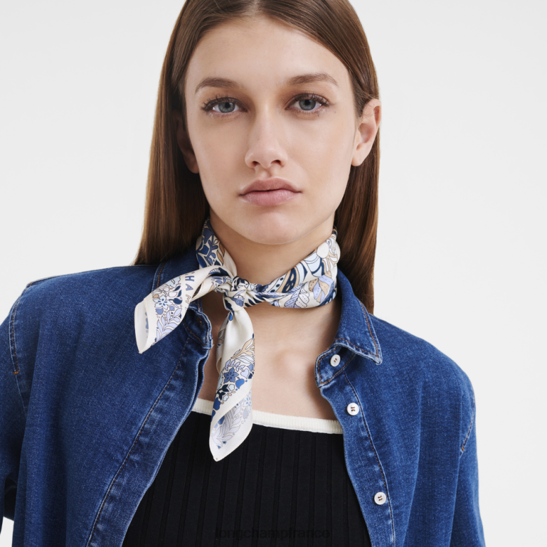 ardoise femmes foulard en soie collection printemps/été 2023 50 accessoires Longchamp Z6ZTP1005