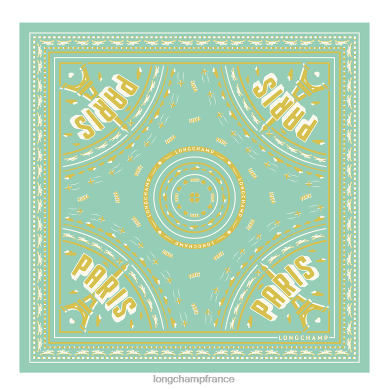 céladon femmes foulard en soie collection printemps/été 2023 50 accessoires Longchamp Z6ZTP1017