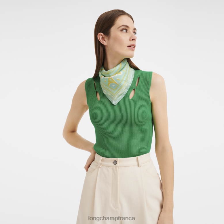 céladon femmes foulard en soie collection printemps/été 2023 50 accessoires Longchamp Z6ZTP1017