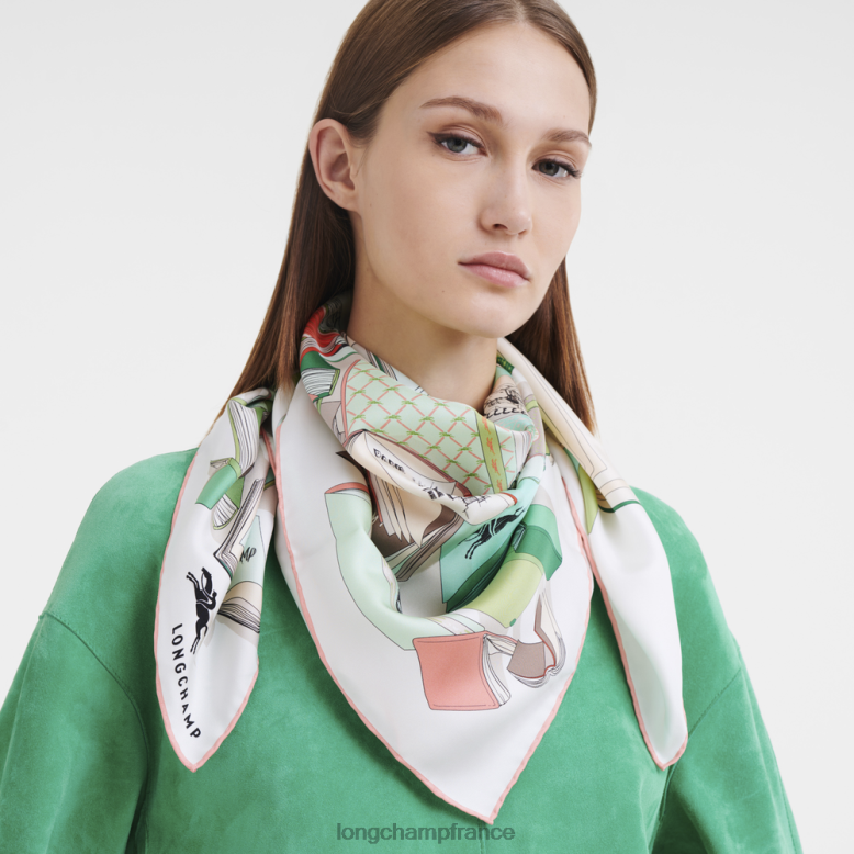 céladon femmes foulard en soie collection printemps/été 2023 90 accessoires Longchamp Z6ZTP1051