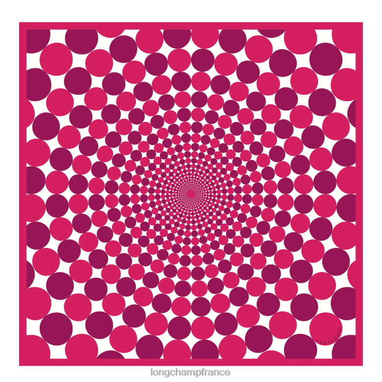 fuchsia femmes foulard en soie collection printemps/été 2023 70 accessoires Longchamp Z6ZTP1035