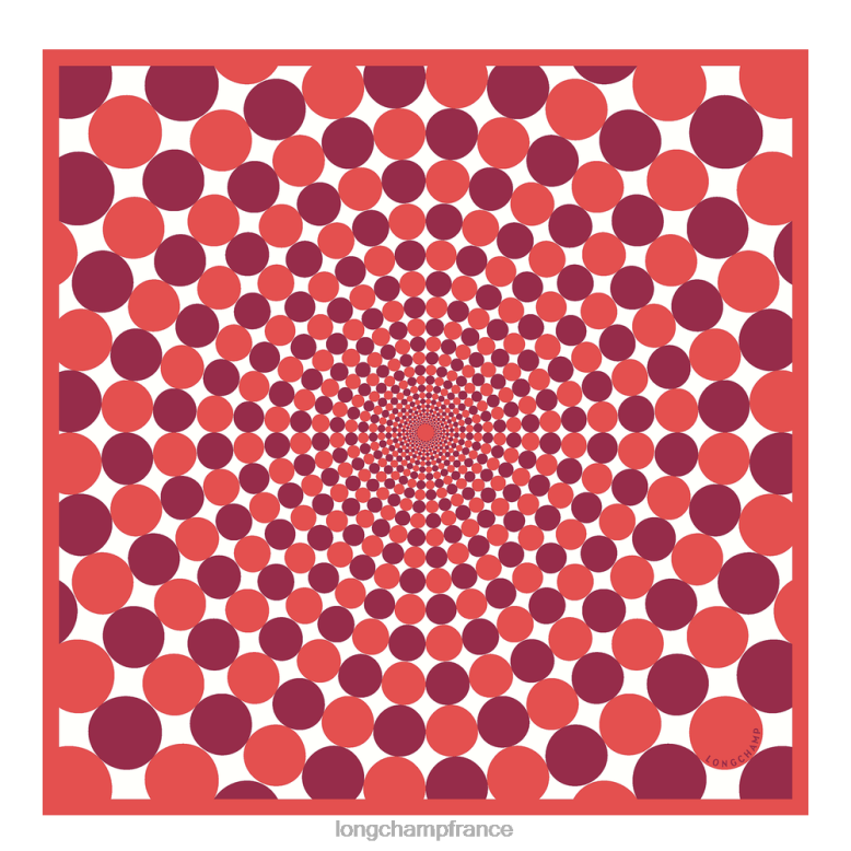 fuchsia femmes foulard en soie collection printemps/été 2023 70 accessoires Longchamp Z6ZTP1035