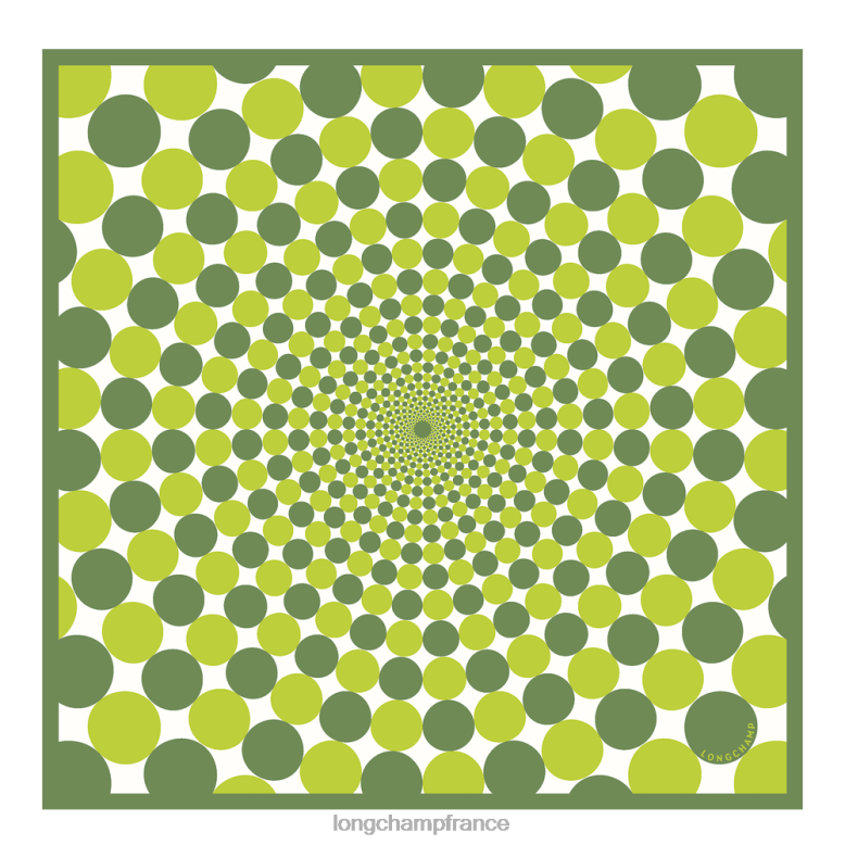 herbe/feu vert femmes foulard en soie collection printemps/été 2023 70 accessoires Longchamp Z6ZTP1036