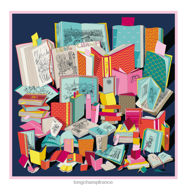 multicolore femmes foulard en soie collection printemps/été 2023 90 accessoires Longchamp Z6ZTP1049