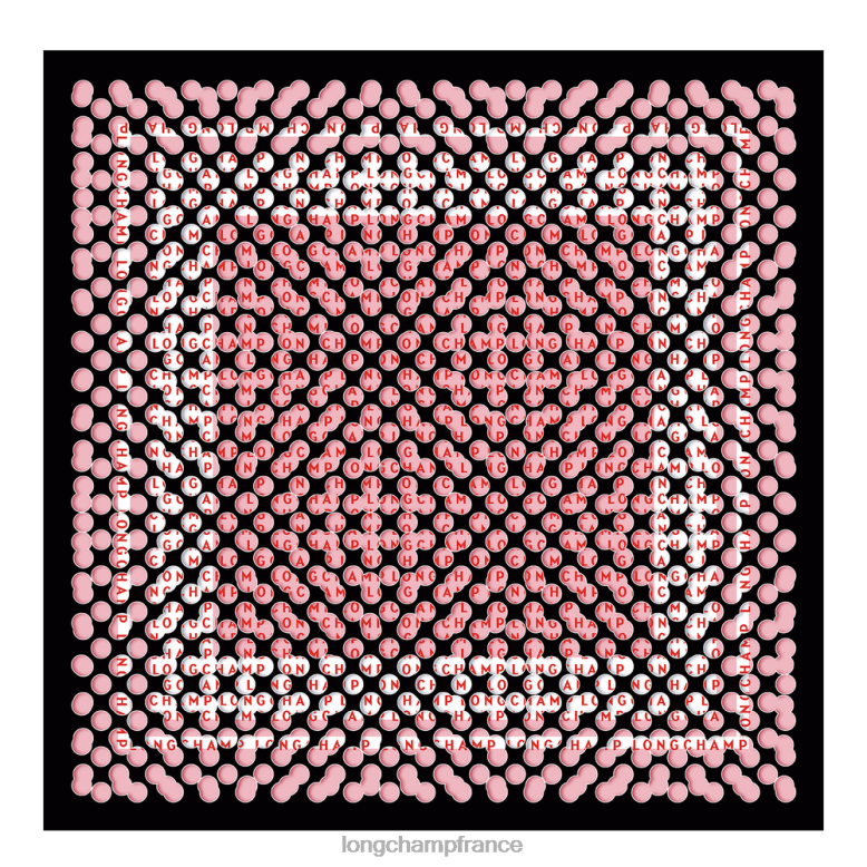 noir femmes foulard en soie collection printemps/été 2023 50 accessoires Longchamp Z6ZTP1014