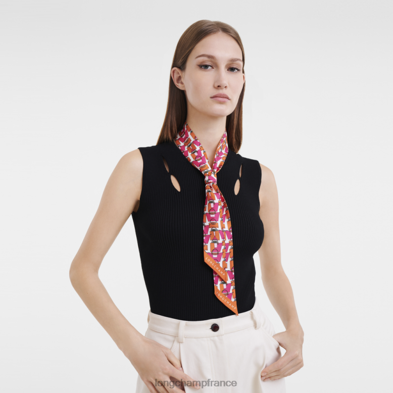 orange femmes bandeau collection printemps/été 2023 accessoires Longchamp Z6ZTP1023