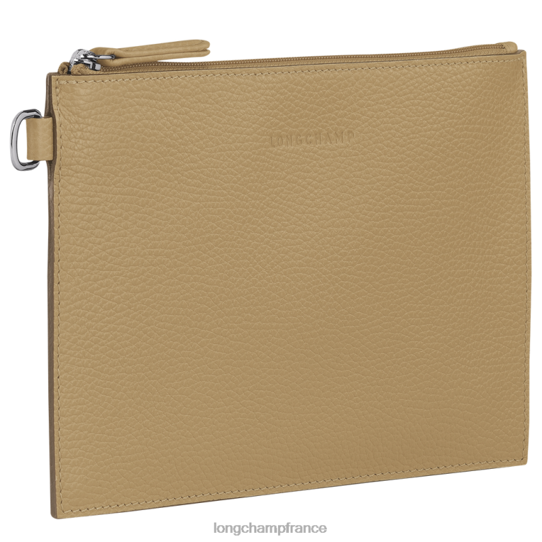 beige femmes pochette essentielle roseau maroquinerie Longchamp Z6ZTP691
