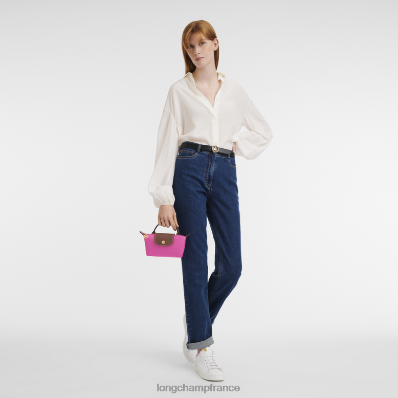 bonbons femmes pochette originale le pliage avec poignée maroquinerie Longchamp Z6ZTP668