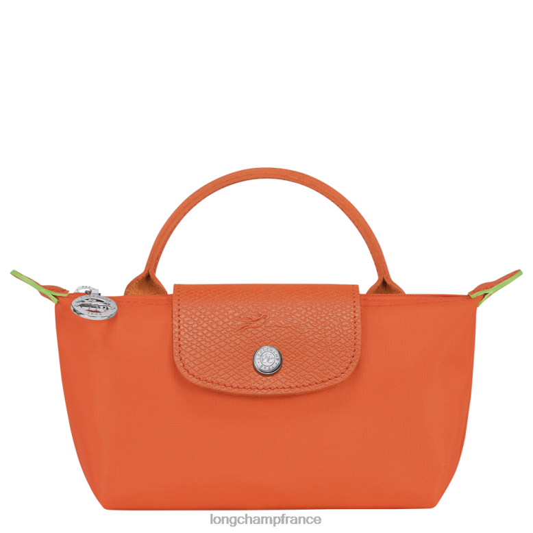 carotte femmes pochette verte le pliage avec poignée maroquinerie Longchamp Z6ZTP674