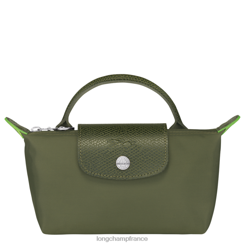 forêt femmes pochette verte le pliage avec poignée maroquinerie Longchamp Z6ZTP670