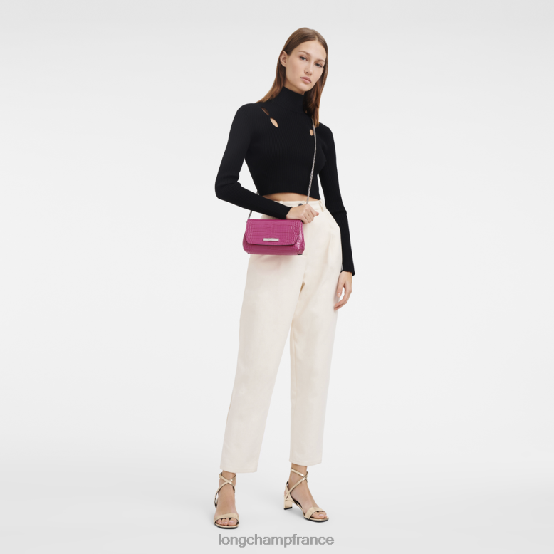 fuchsia femmes pochette roseau maroquinerie Longchamp Z6ZTP258
