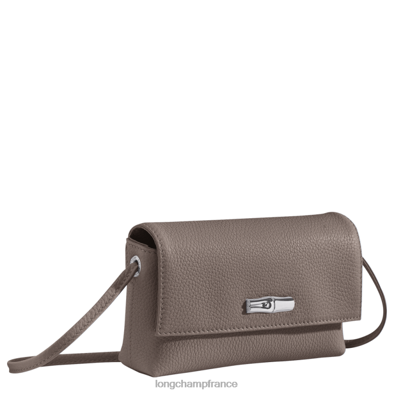 gris femmes pochette essentielle roseau maroquinerie Longchamp Z6ZTP11