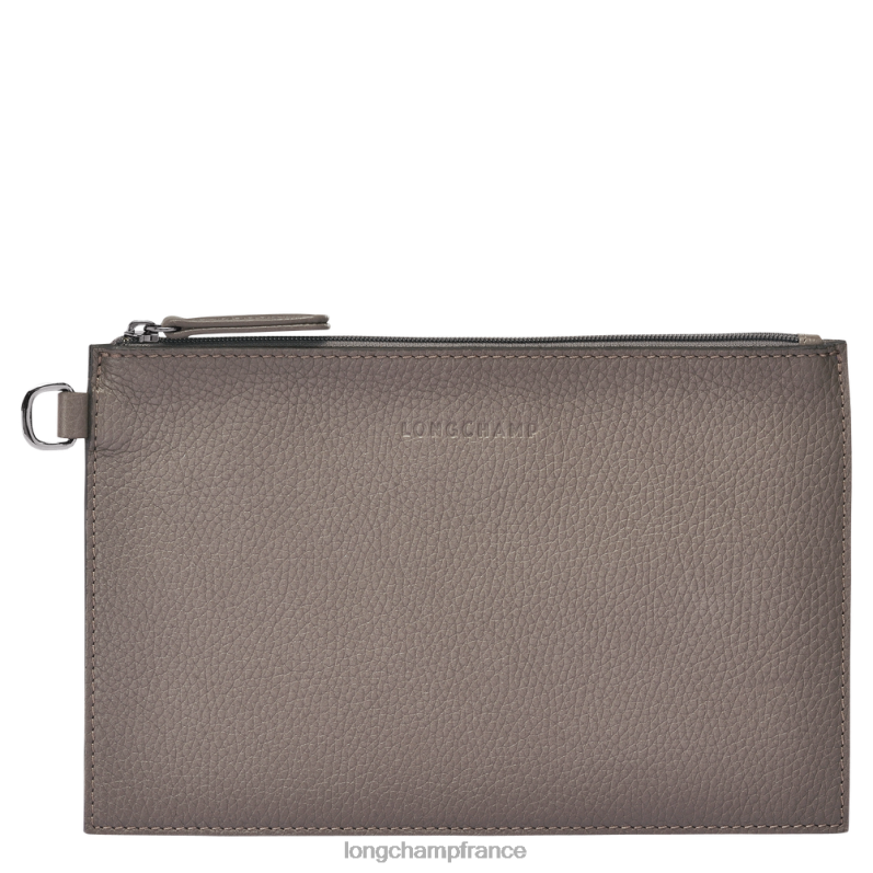 gris femmes pochette essentielle roseau maroquinerie Longchamp Z6ZTP692