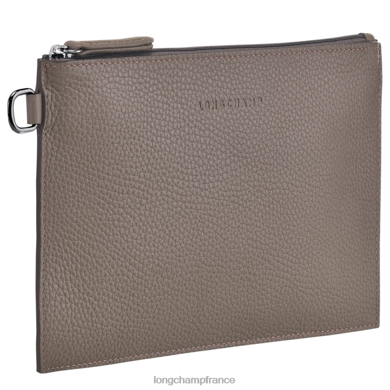 gris femmes pochette essentielle roseau maroquinerie Longchamp Z6ZTP692