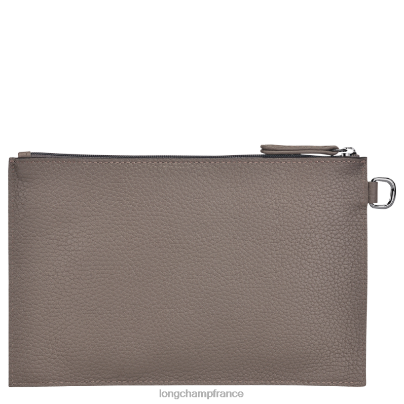 gris femmes pochette essentielle roseau maroquinerie Longchamp Z6ZTP692