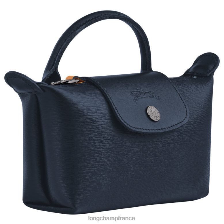 marine femmes pochette le pliage city avec poignée maroquinerie Longchamp Z6ZTP680