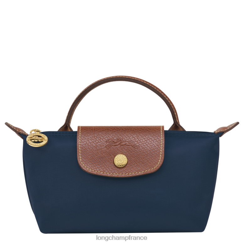 marine femmes pochette originale le pliage avec poignée maroquinerie Longchamp Z6ZTP665
