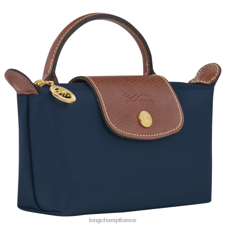 marine femmes pochette originale le pliage avec poignée maroquinerie Longchamp Z6ZTP665