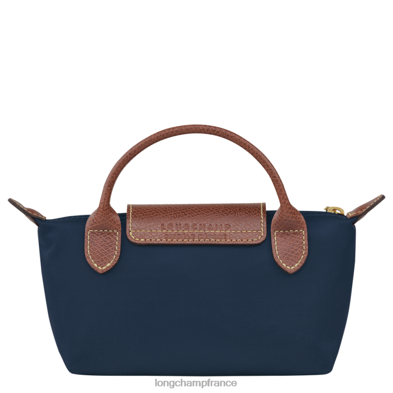 marine femmes pochette originale le pliage avec poignée maroquinerie Longchamp Z6ZTP665