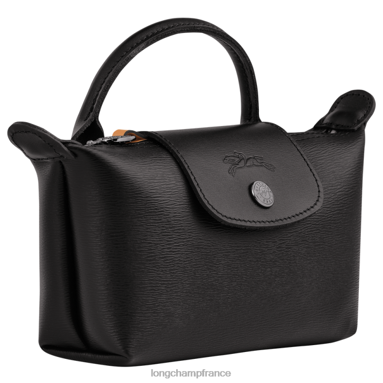 noir femmes pochette le pliage city avec poignée maroquinerie Longchamp Z6ZTP678