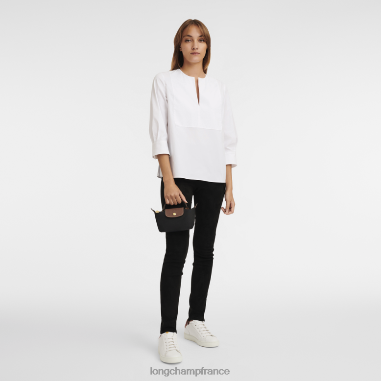 noir femmes pochette originale le pliage avec poignée maroquinerie Longchamp Z6ZTP662