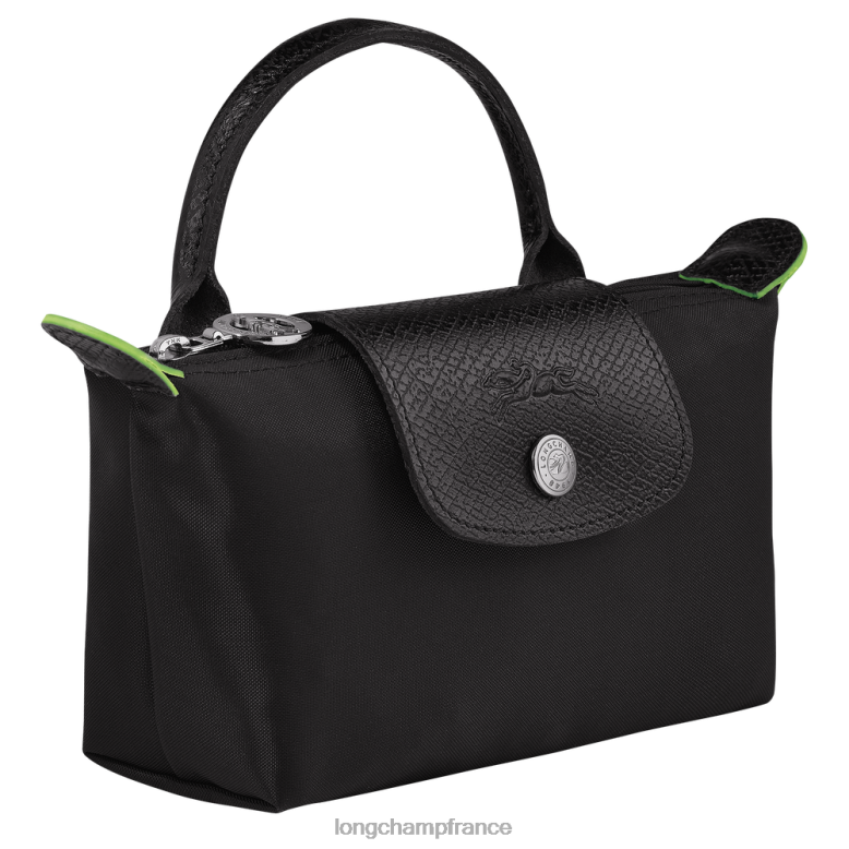 noir femmes pochette verte le pliage avec poignée maroquinerie Longchamp Z6ZTP669
