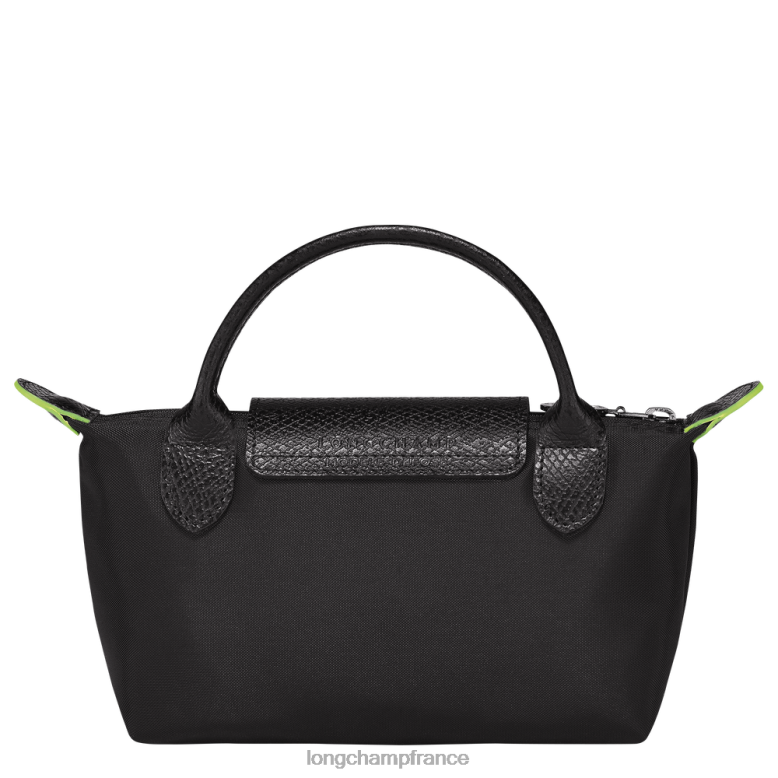noir femmes pochette verte le pliage avec poignée maroquinerie Longchamp Z6ZTP669