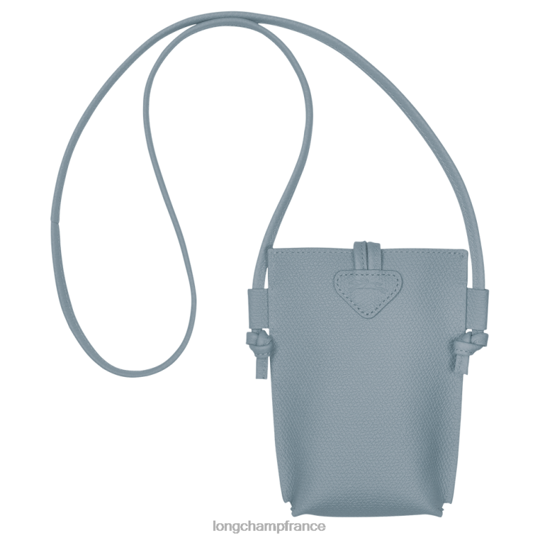 nuage bleu femmes coque de téléphone roseau avec dentelle maroquinerie Longchamp Z6ZTP687